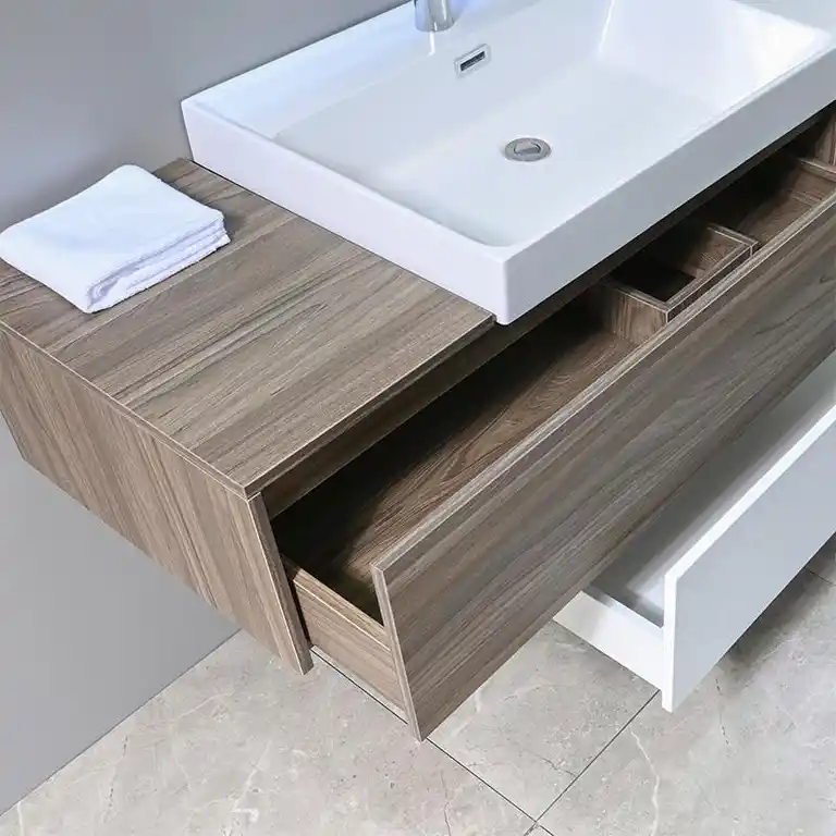 mueble baño suspendido Adhara 132 cm vista 3