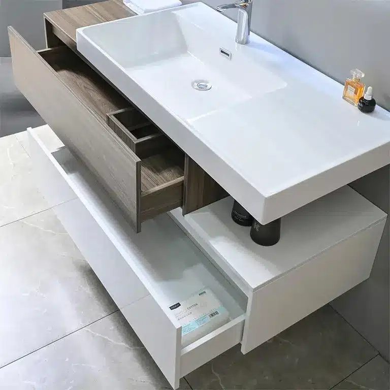 mueble baño suspendido Adhara 132 cm vista 5