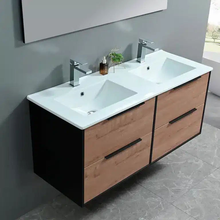 Vista 3 del mueble baño suspendido Cira 120 cm