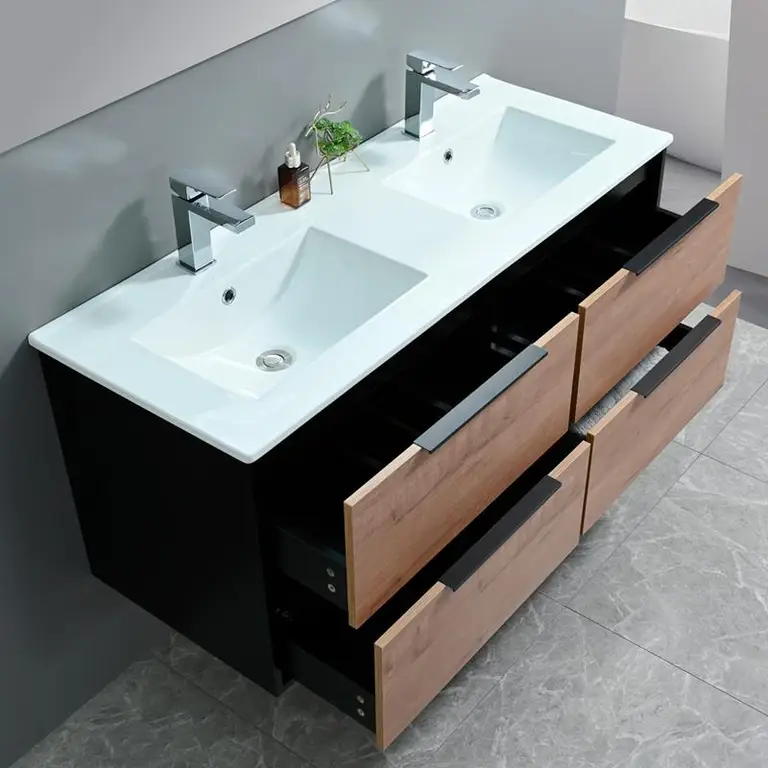 Vista 4 del mueble baño suspendido Cira 120 cm