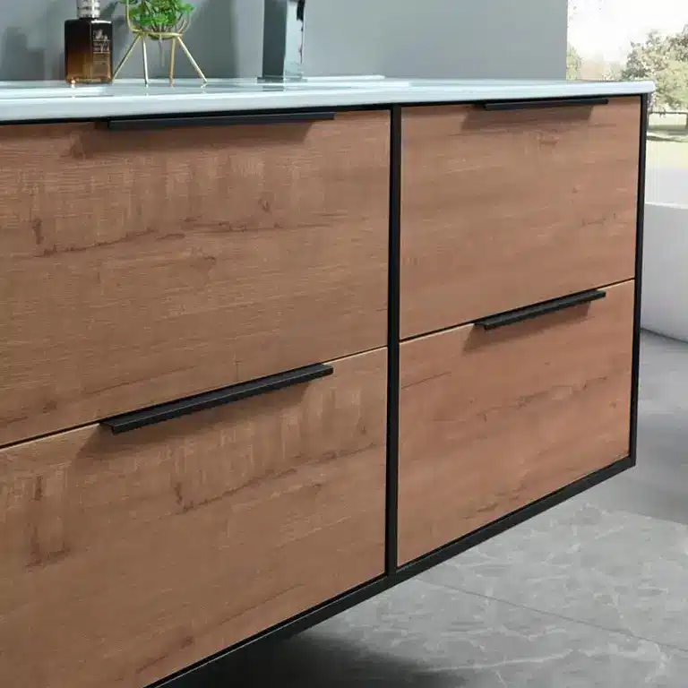 Vista 5 del mueble baño suspendido Cira 120 cm