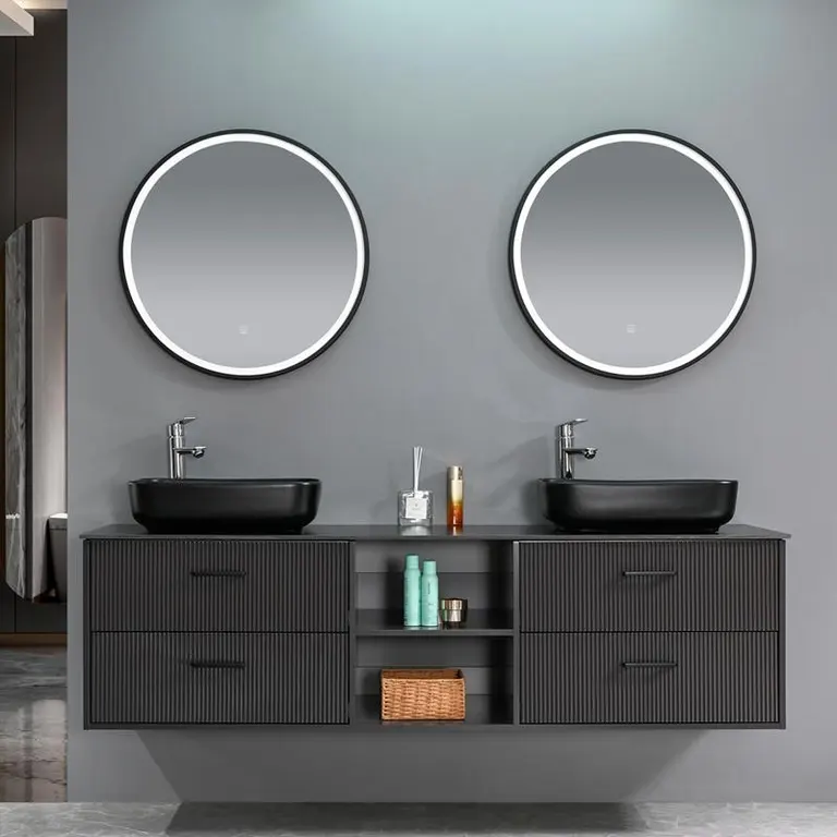 Vista 2 del mueble baño suspendido Dara 180 cm