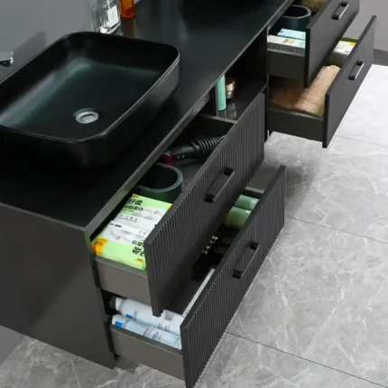 Vista 4 del mueble baño suspendido Dara 180 cm
