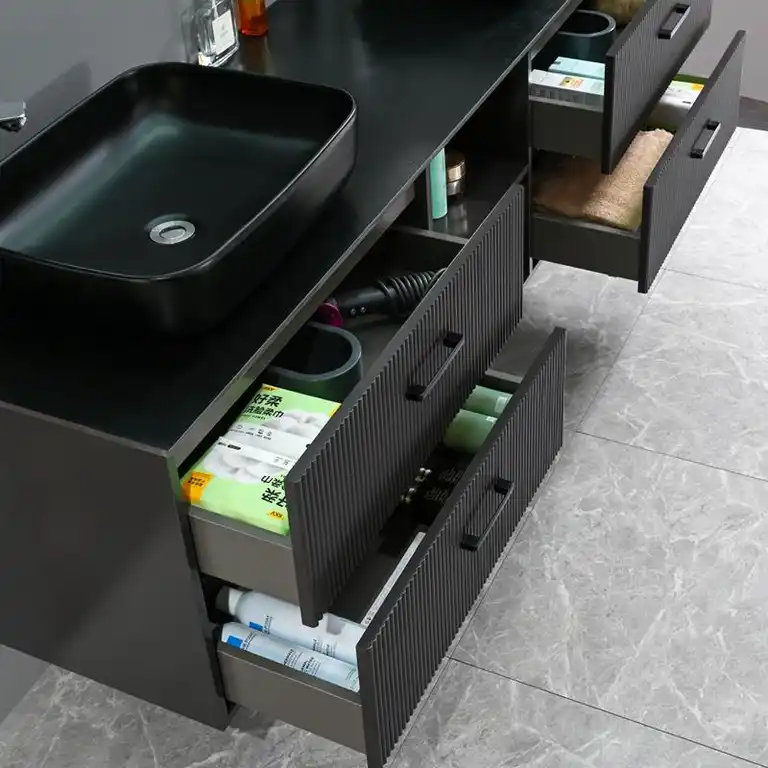 Vista 4 del mueble baño suspendido Dara 180 cm