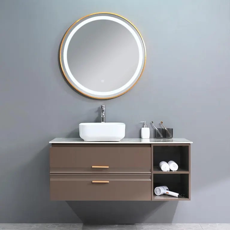 Vista 2 del mueble baño suspendido Leia 120 cm