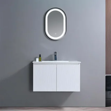 Mueble baño suspendido Lian blanco de 80 cm