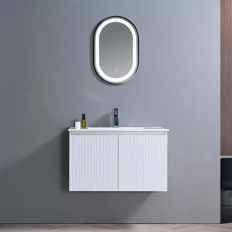 Mueble baño suspendido Lian blanco de 80 cm