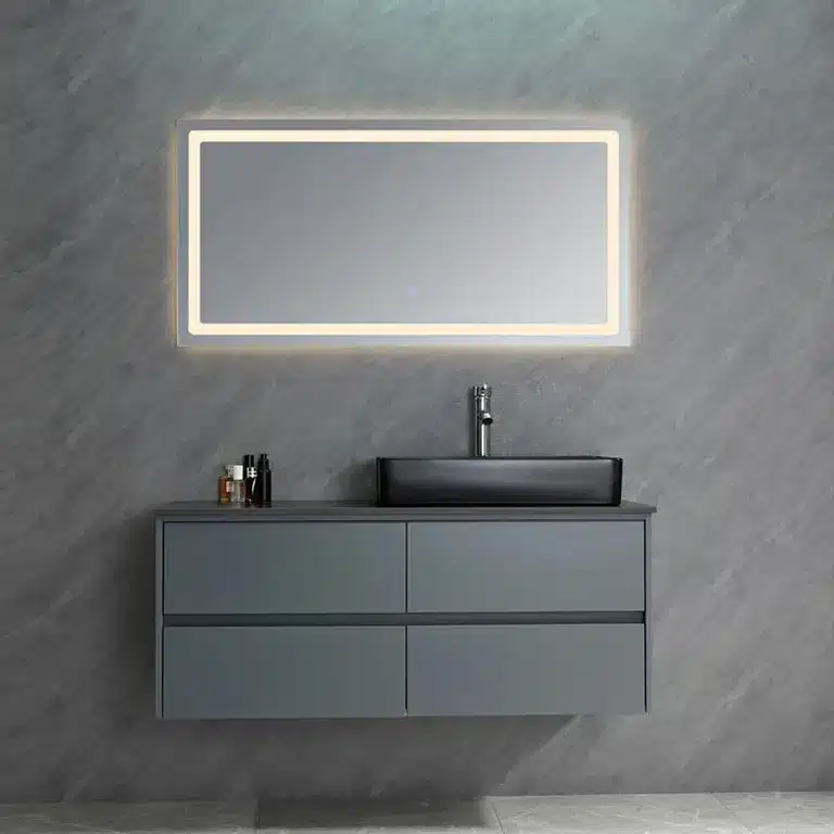 Vista 2 del mueble baño suspendido Malva 120 cm