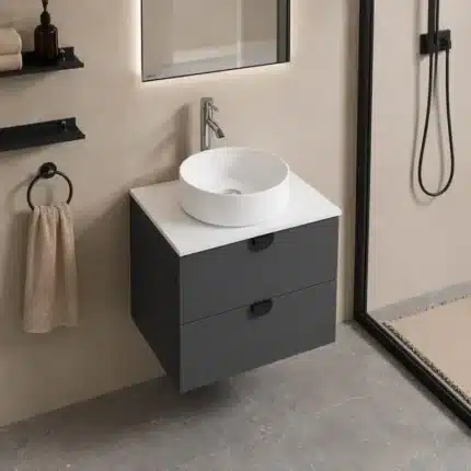 mueble baño suspendido Morgana 60 cm vista 3