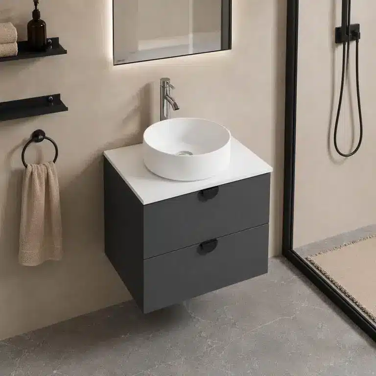 mueble baño suspendido Morgana 60 cm vista 3