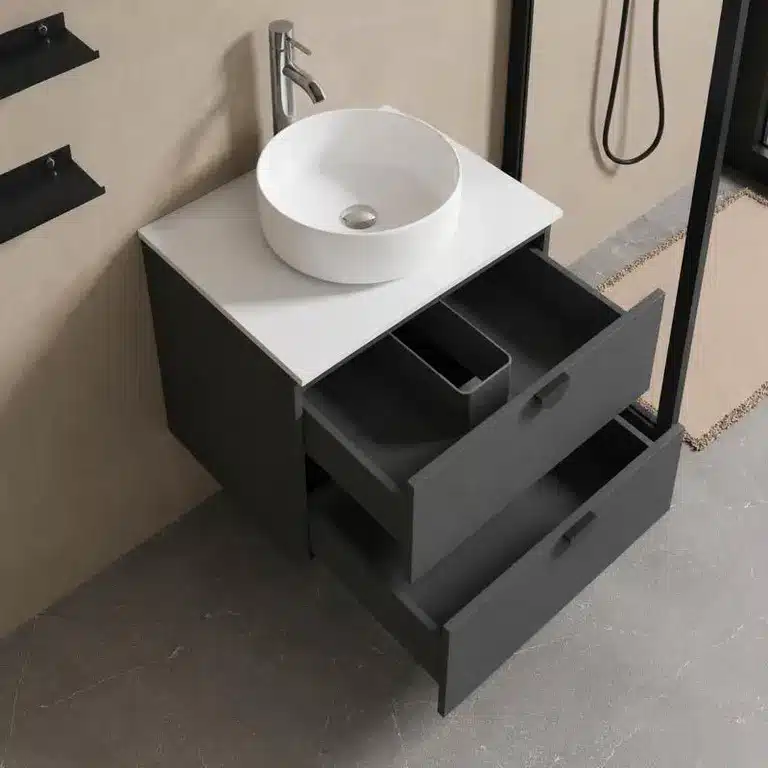 mueble baño suspendido Morgana 60 cm vista 4