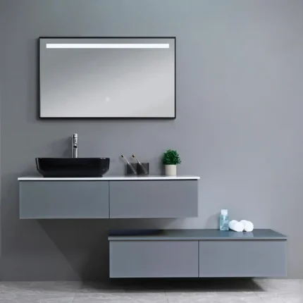 Vista 2 del mueble baño suspendido Muna 120 cm