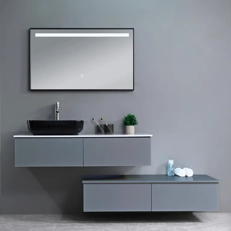 Vista 2 del mueble baño suspendido Muna 120 cm