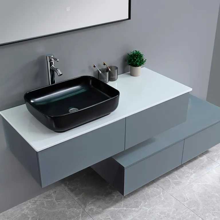 Vista 3 del mueble baño suspendido Muna 120 cm