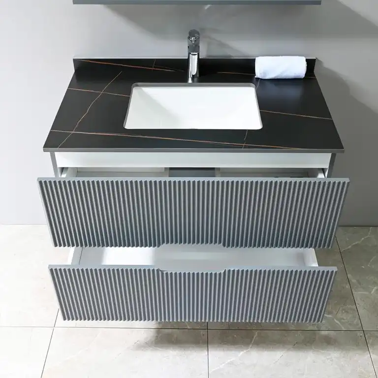 Vista 3 del mueble baño suspendido Nala 90 cm
