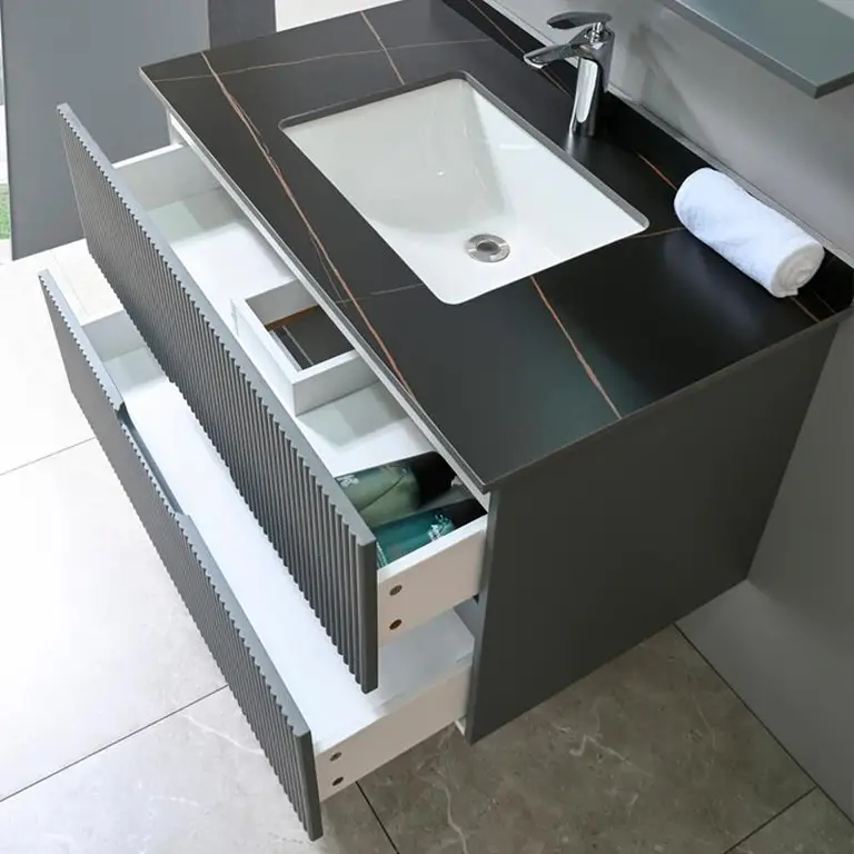 Vista 4 del mueble baño suspendido Nala 90 cm