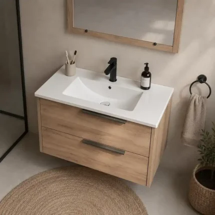 mueble baño suspendido Royal 80 cm vista 3