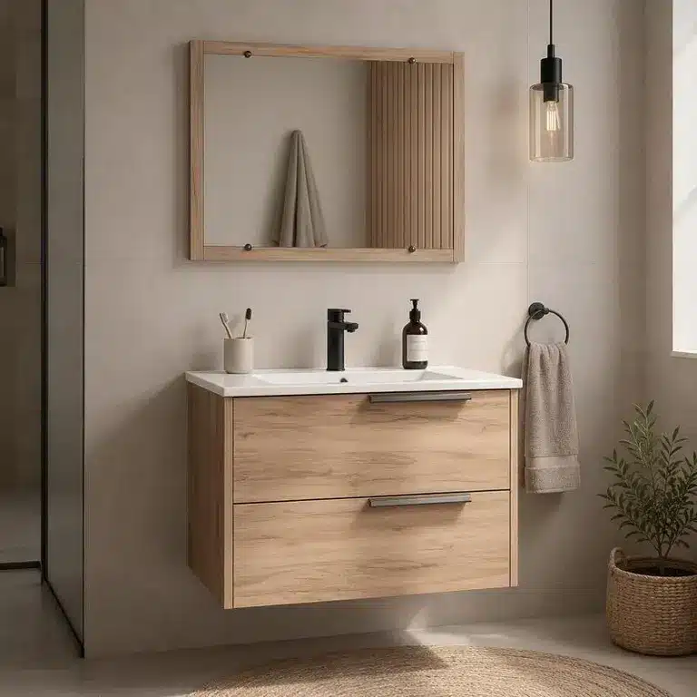 mueble baño suspendido Royal 80 cm vista 4