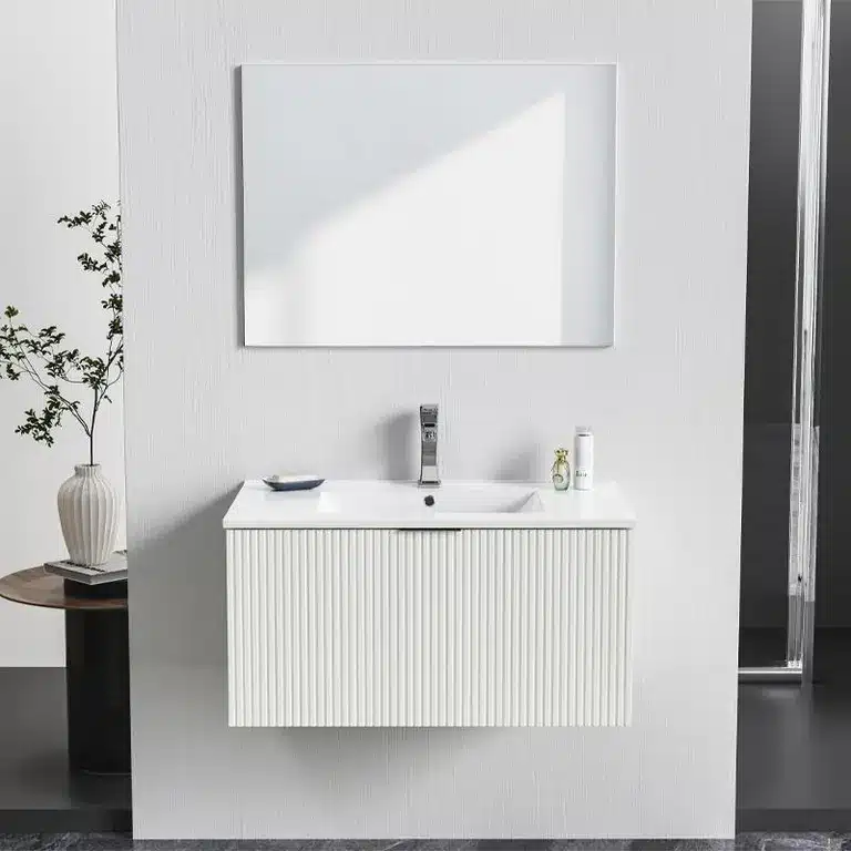mueble baño suspendido Tipuana 80 cm blanco