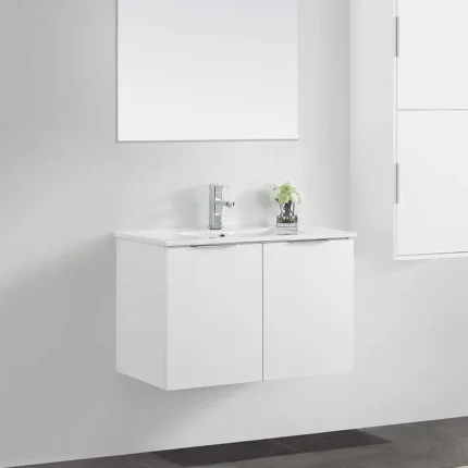 Vista frontal del mueble Venus blanco de dos puertas