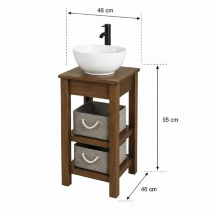 Detalle adicional del mueble de baño Victoria compacto