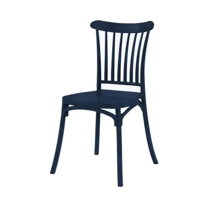 Silla de exterior apilable Havana en color Azul petróleo