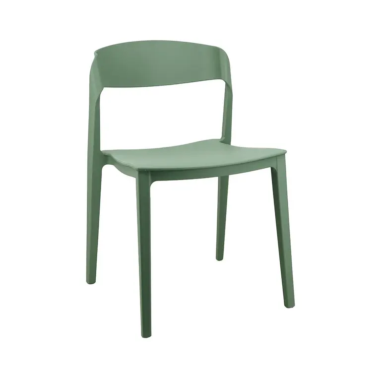 Silla de exterior apilable Noa en color Verde