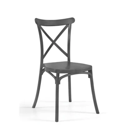 Silla de exterior apilable Palma en color Antracita