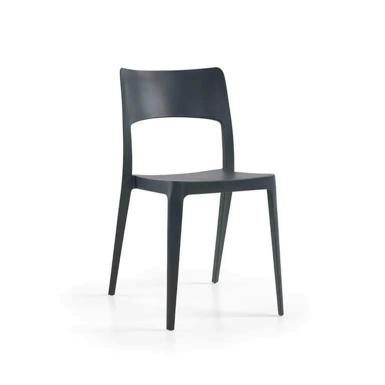Silla de exterior apilable Vanity en color Antracita