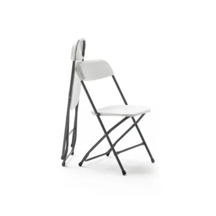 Silla de exterior plegable Every en color Blanco, vista 3