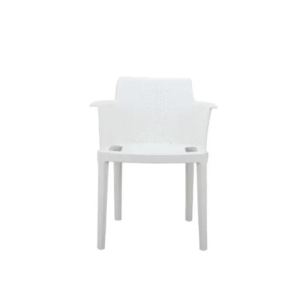Sillón de exterior apilable Five en color Blanco, vista 2