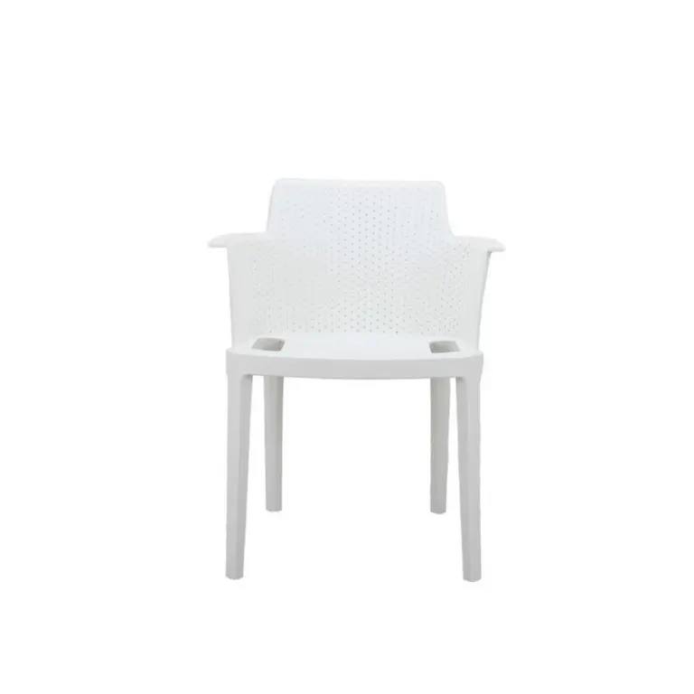 Sillón de exterior apilable Five en color Blanco, vista 2