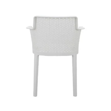 Sillón de exterior apilable Five en color Blanco, vista 3