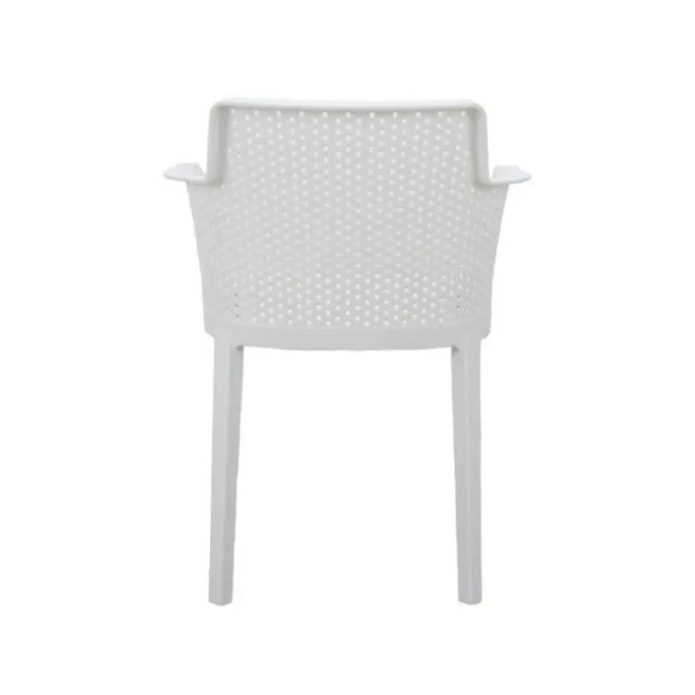 Sillón de exterior apilable Five en color Blanco, vista 3