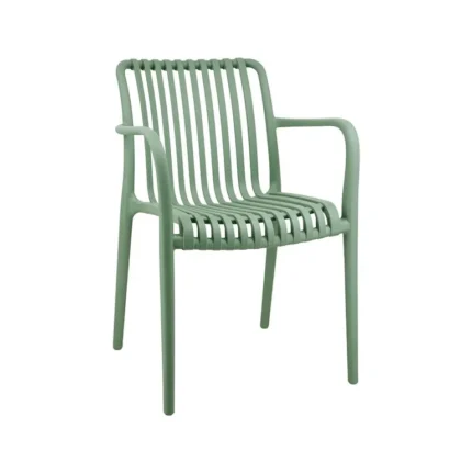 Sillón de exterior apilable Royal en color Verde