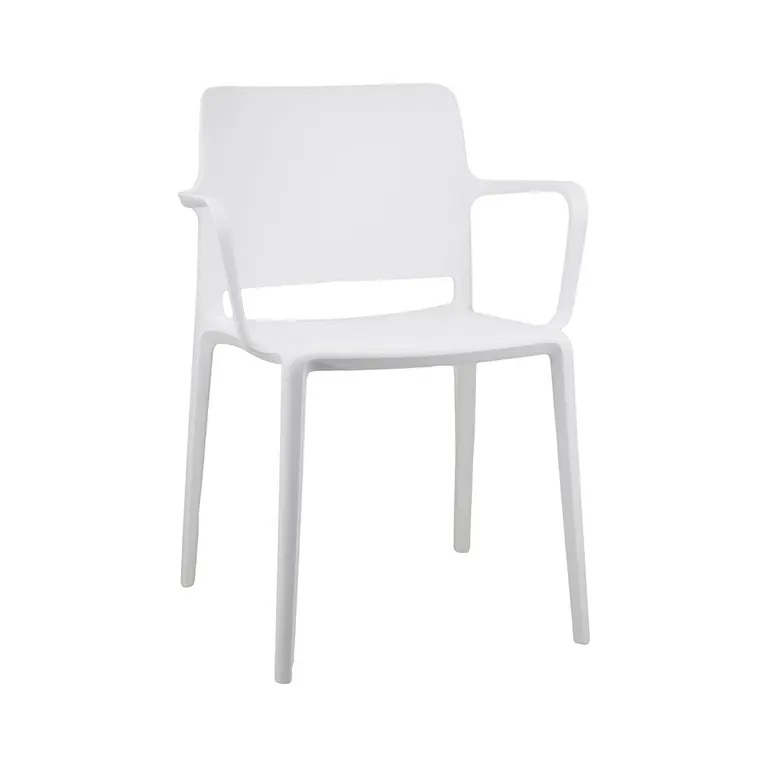 Sillón de exterior apilable Star en color Blanco