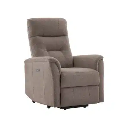 Sillón relax eléctrico con USB Corona tapizado en topo