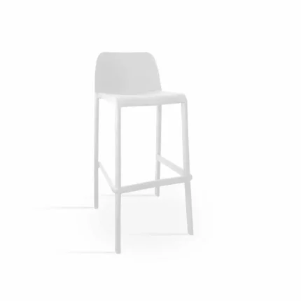 Taburete de exterior apilable Cosy en color Blanco