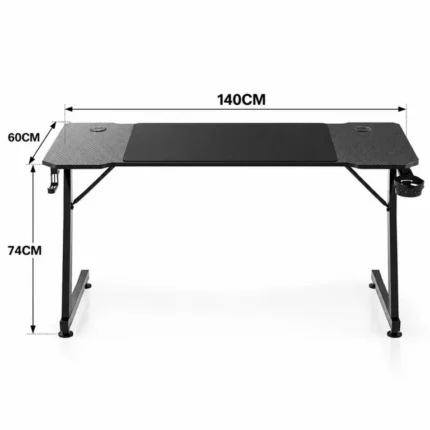 Esquema de medidas de la TB600 de 140 por 60 y 74 cm de alto