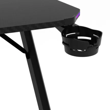 Portavasos de la TB650 junto al borde con iluminación RGB