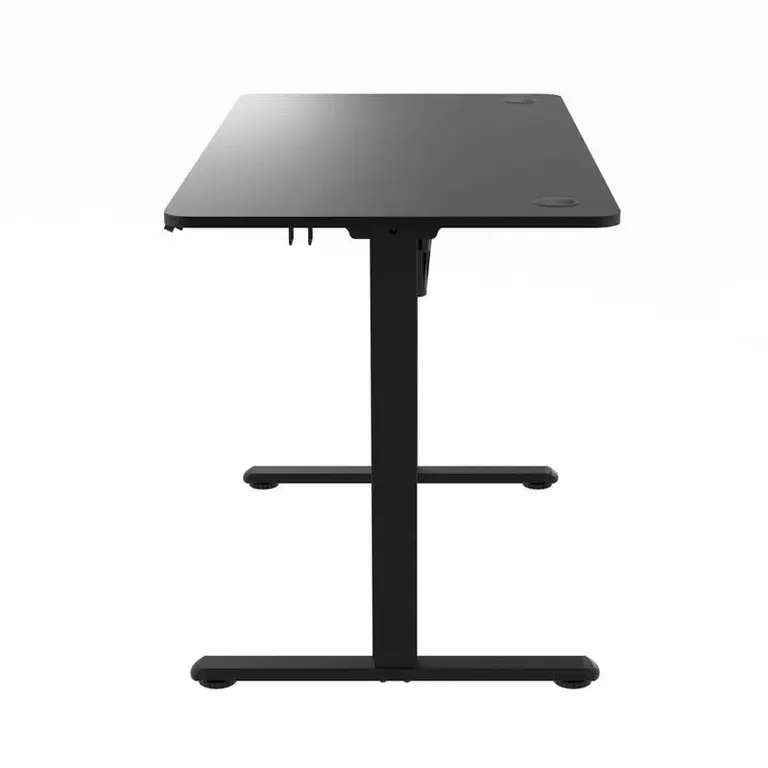 Vista lateral de la mesa elevable TB700 y su base en T
