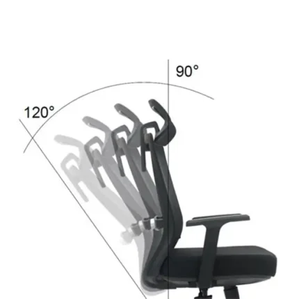 Respaldo reclinable de la silla de oficina Serie 300 Nodofix con control de inclinación