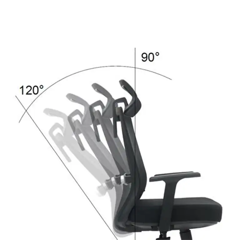 Respaldo reclinable de la silla de oficina Serie 300 Nodofix con control de inclinación
